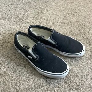 black slip on vans